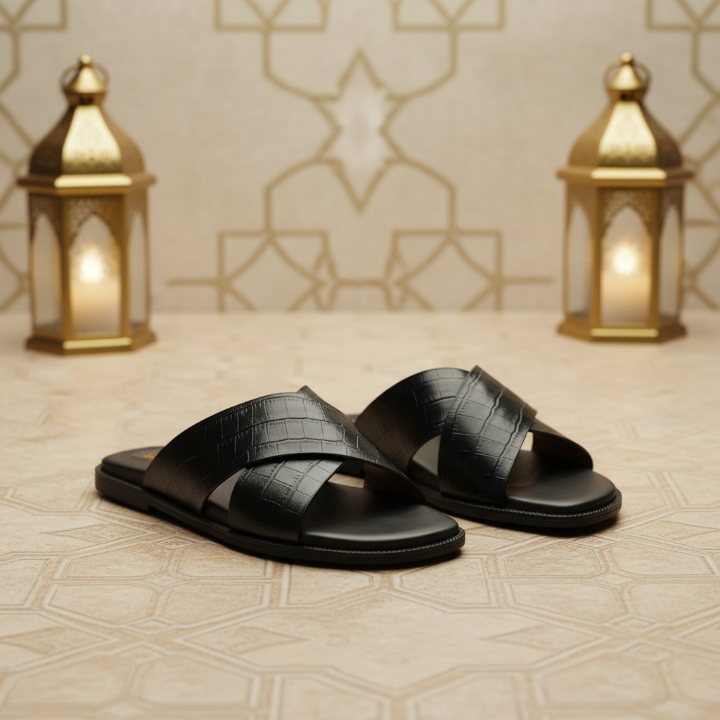 Croc-Emboss Loafer — Embossed Calfskin handcrafted leather by RIZZ Leather